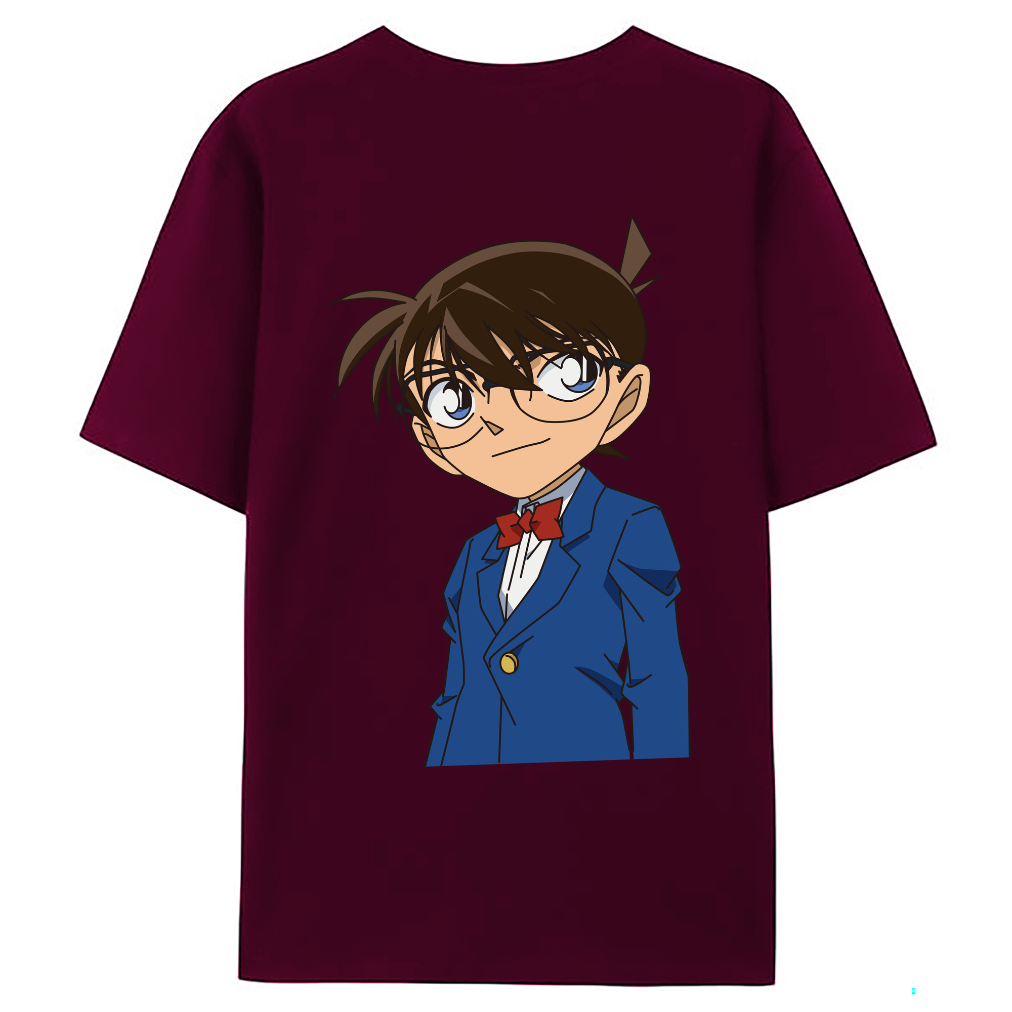 （画像用） 名探偵コナン 江戸川 コナン Detective Conan Conan Edogawa レディース半袖Tシャツ(バックプリント)